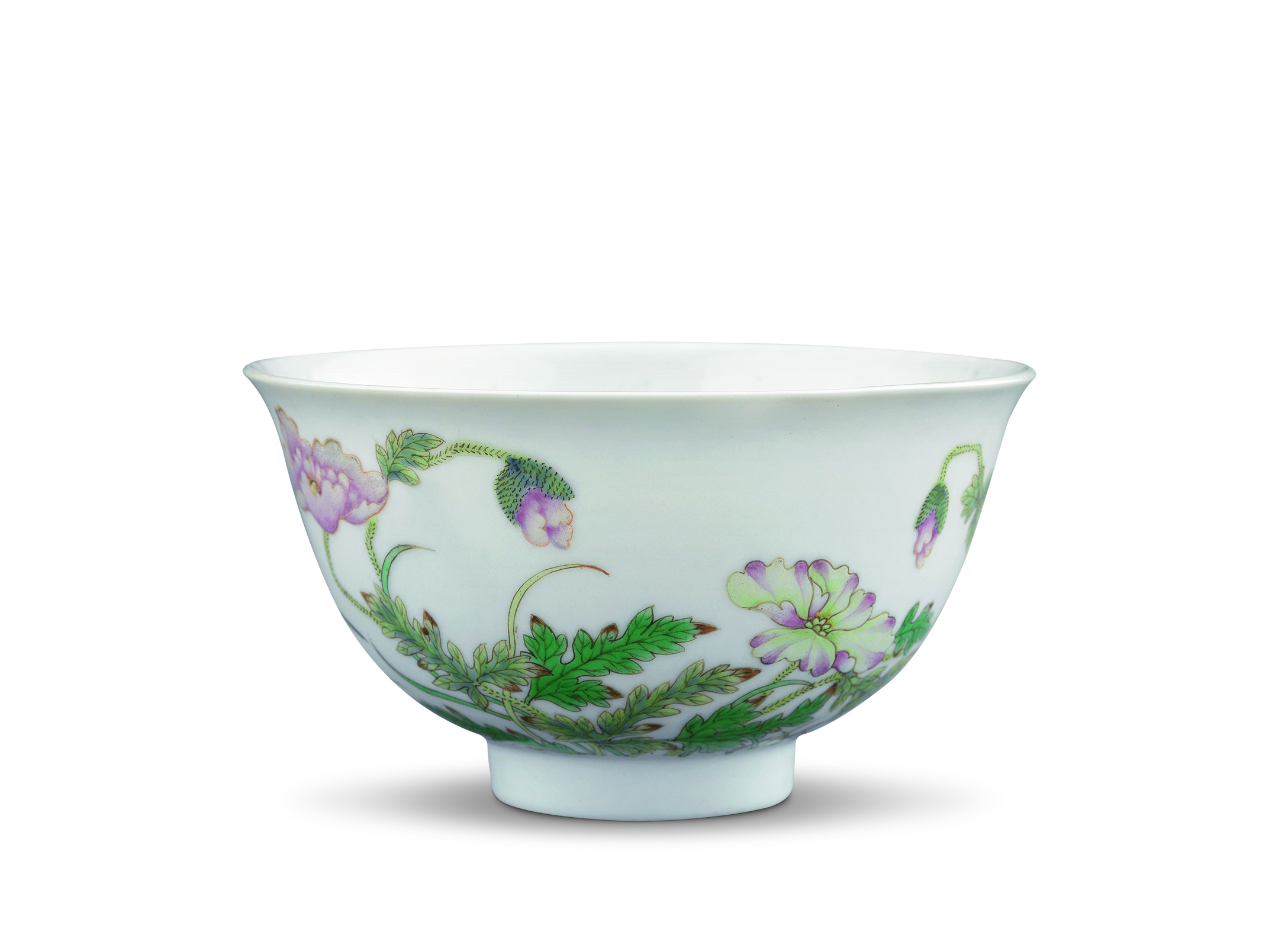 雍正粉彩花卉小碗     藏品信息 藏品类型:陶瓷 年代:清 尺寸:高6