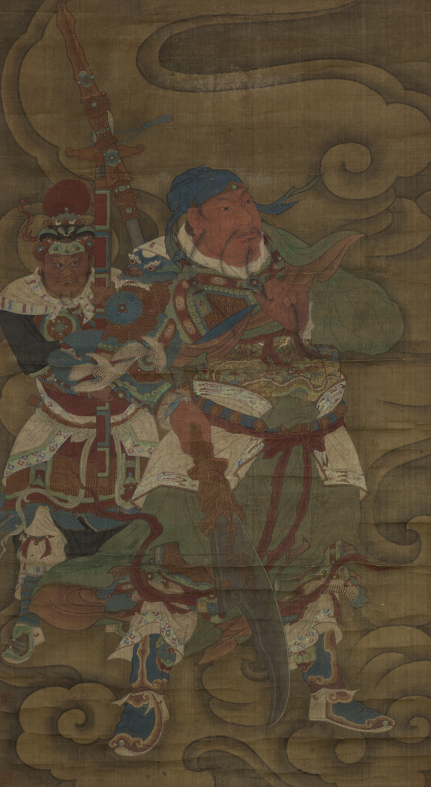 重彩关公像     藏品信息 藏品类型:书画 年代:明