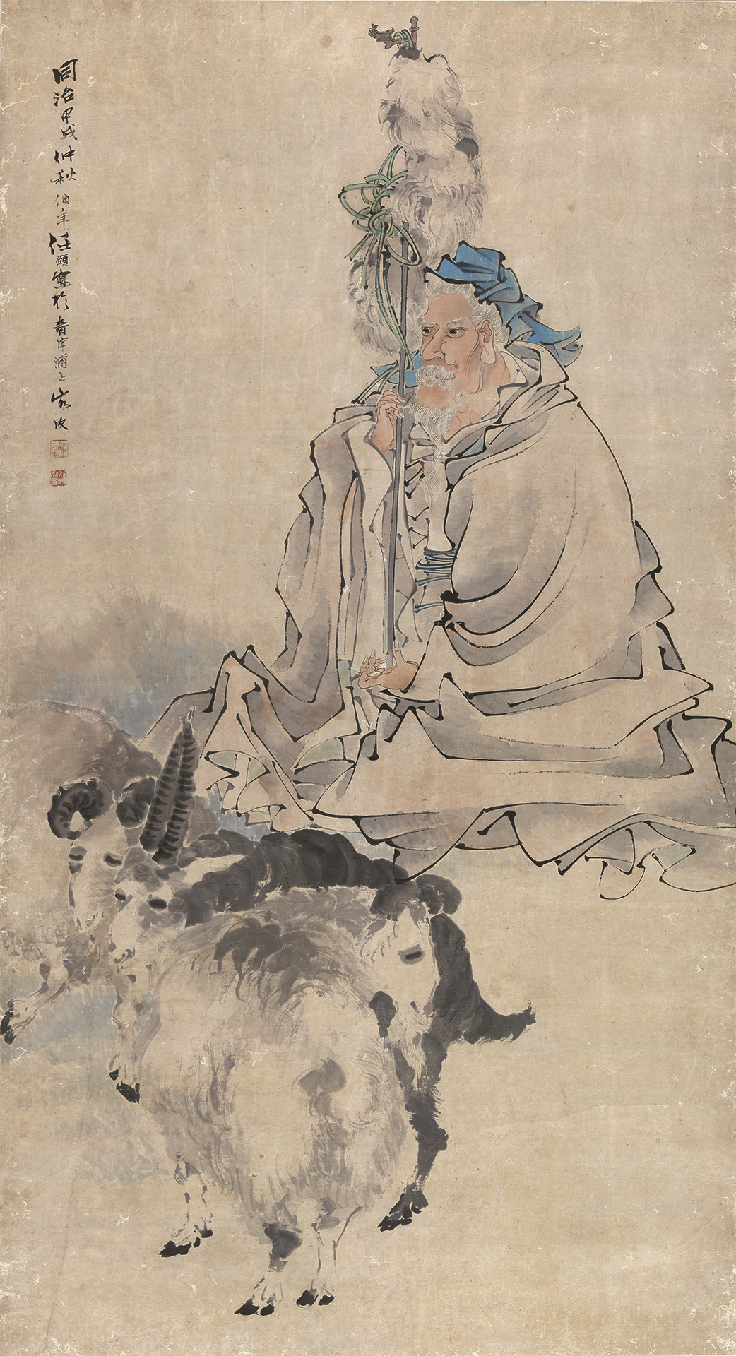 任伯年苏武牧羊图     藏品信息 藏品类型:书画 年代:清 尺寸:高 180