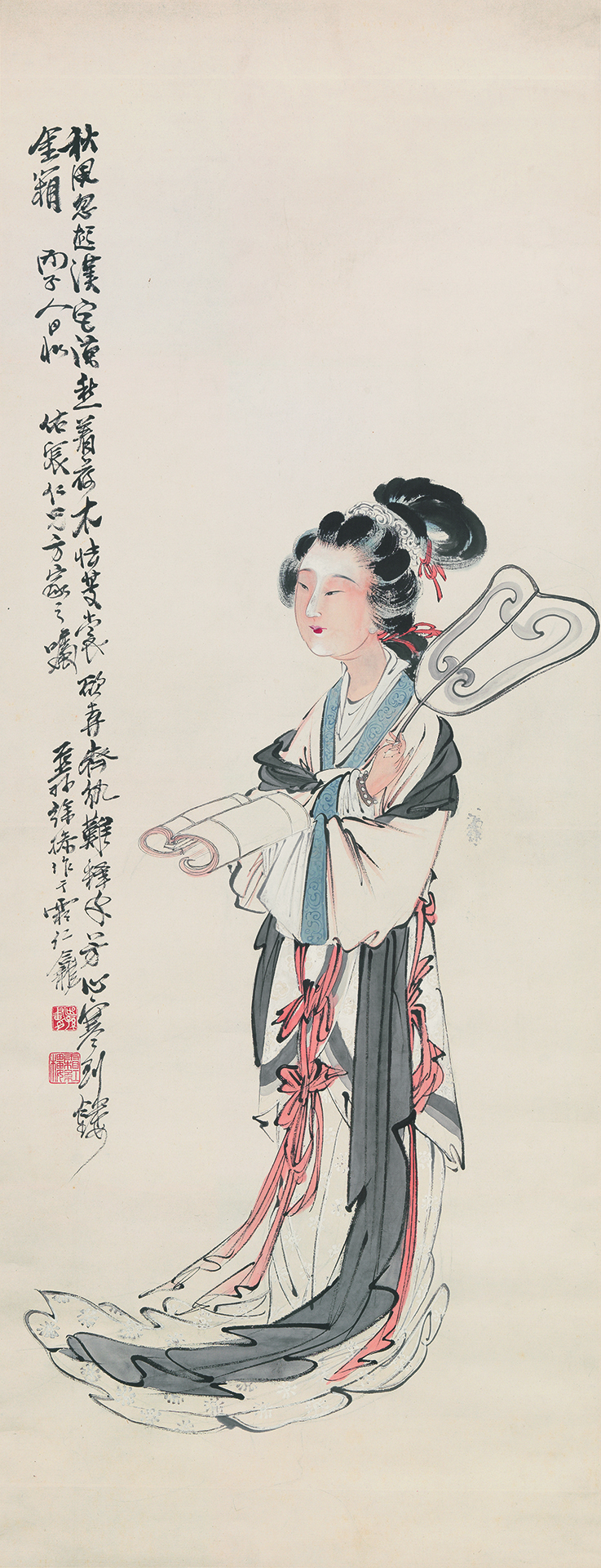 中林竹洞 ☆古寶堂☆蒐集KHD111『徐操・中堂・人物図・燕孫真跡