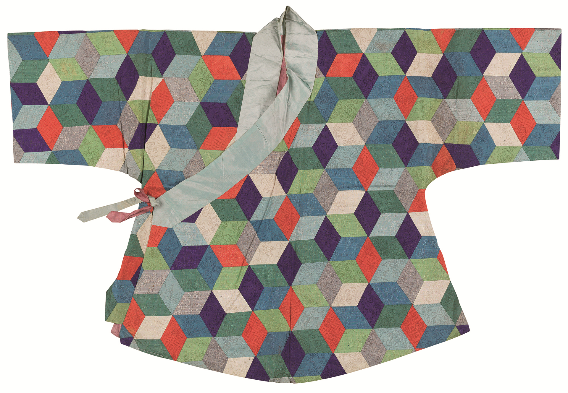 百家衣     藏品信息 藏品类型:织绣 年代:清 尺寸:"高76cm 宽154cm