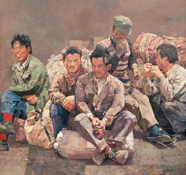 忻东旺油画早点图片